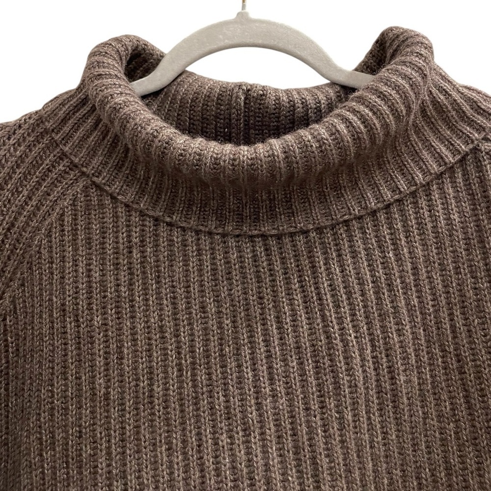 NWT Krimson Klover Dendrite Wool Blend Poncho Cafe Brown Size Large / XL - Picture 4 of 10